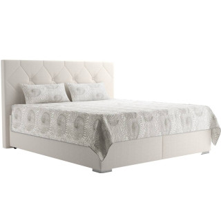 Blanar GELA krémová, manželská posteľ s úložným priestorom 180x200 cm