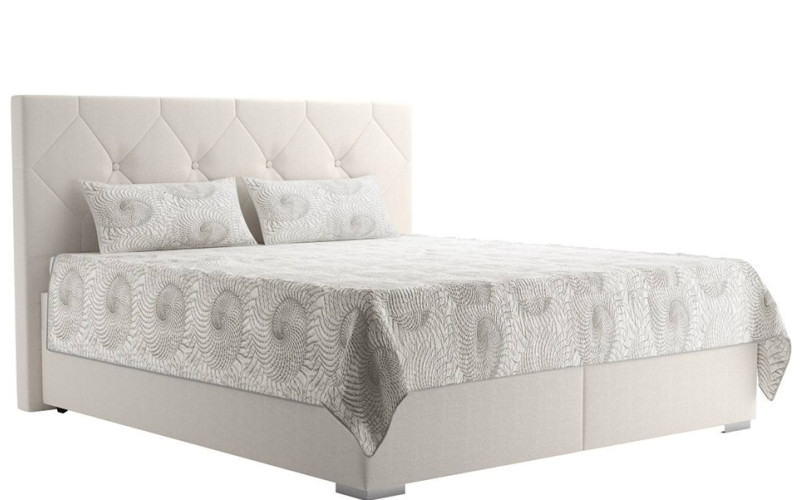 Blanar GELA krémová, manželská posteľ s úložným priestorom 180x200 cm