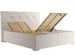Blanar GELA krémová, manželská posteľ s úložným priestorom 180x200 cm