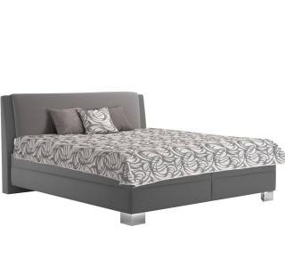 Blanar JUVE sivá, manželská posteľ s úložným priestorom 160x200 cm