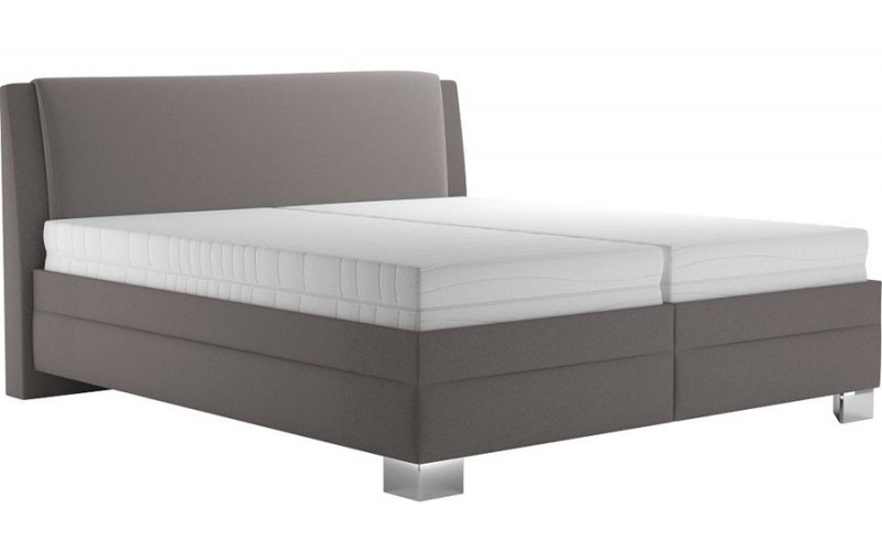 JUVE A sivá, manželská posteľ s úložným priestorom 180x200 cm