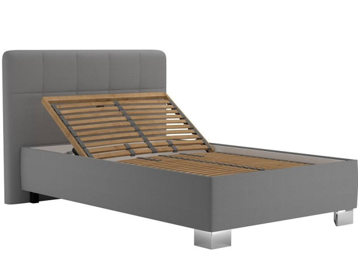 Blanar KELLY ENJOY svetlosivá, jednolôžková čalúnená posteľ 90x200 cm s úložným priestorom Blanar KELLY ENJOY svetlosivá, jednolôžková čalúnená posteľ 90x200 cm s úložným priestorom