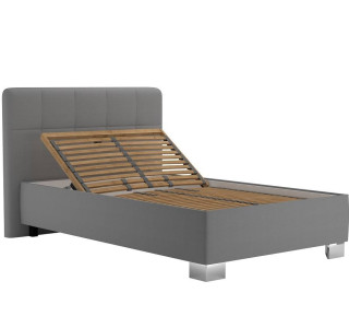 Blanar KELLY ENJOY svetlosivá, čalúnená posteľ 120x200 cm s úložným priestorom 