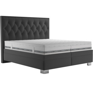 Blanar KERSTIN sivá, manželská posteľ s úložným priestorom 180x200 cm