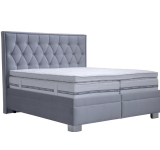 Blanar KERSTIN svetlosivá, manželská posteľ s úložným priestorom 180x200 cm