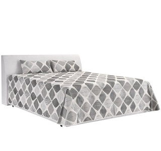 Blanar MERKUR biela, manželská posteľ s úložným priestorom 180x200 cm