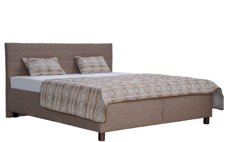 MIRKA hnedá, vysoká manželská posteľ s úložným priestorom 180x200 cm