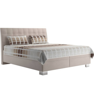 Blanar NATY béžová, manželská posteľ s úložným priestorom 160x200 cm