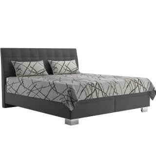 Blanar NATY sivá antracitová, manželská posteľ s úložným priestorom 180x200 cm