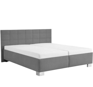 Blanar OLIVIA sivá, manželská posteľ s úložným priestorom 180x200 cm