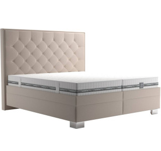 Blanar REBEKA béžová, manželská posteľ s úložným priestorom 180x200 cm
