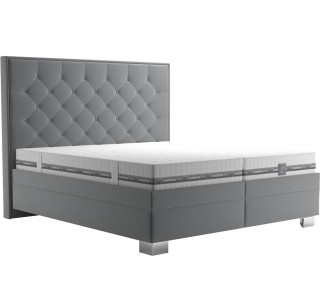 Blanar REBEKA sivá, manželská posteľ s úložným priestorom 180x200 cm