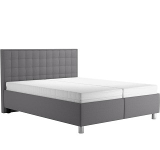 Blanar RUBY sivá, manželská posteľ s úložným priestorom 180x200 cm