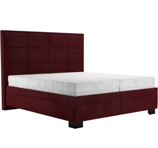 Blanar SABRINA červená, manželská posteľ s úložným priestorom 180x200 cm