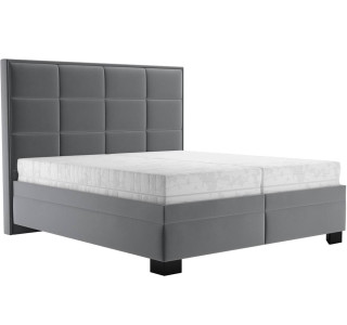 Blanar SABRINA sivá, manželská posteľ s úložným priestorom 180x200 cm