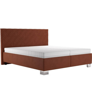 Blanar SYLVA tehlová, manželská posteľ s úložným priestorom 160x200 cm