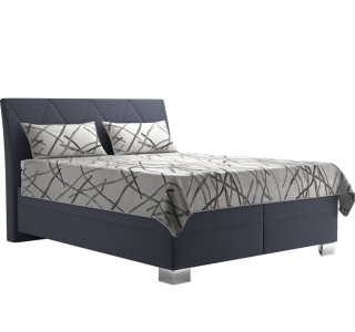 Blanar TIFFANY antracitová, manželská posteľ s úložným priestorom 180x200 cm