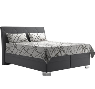 Blanar TIFFANY sivá, manželská posteľ s úložným priestorom 180x200 cm