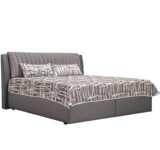 Blanar VANDA sivá, manželská posteľ s úložným priestorom 180x200 cm