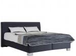 VERNON sivá, vysoká manželská posteľ s úložným priestorom 180x200 cm