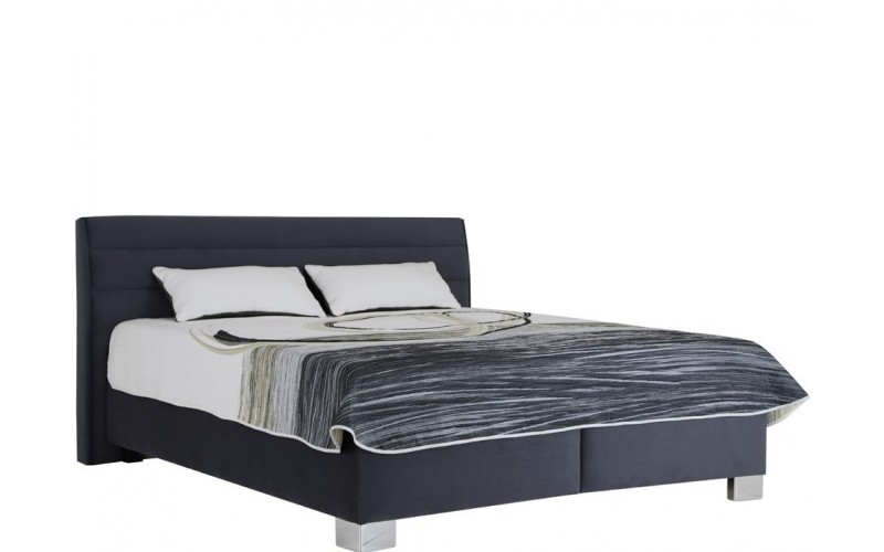 VERNON sivá, vysoká manželská posteľ s úložným priestorom 180x200 cm