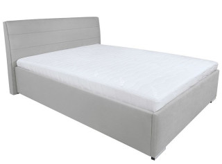 COSALA sivá, čalúnená posteľ 160x200 cm s úložným priestorom