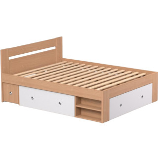 REA LARISA UP 160 buk + farebné čielko, manželská posteľ 160x200 cm s úložným priestorom