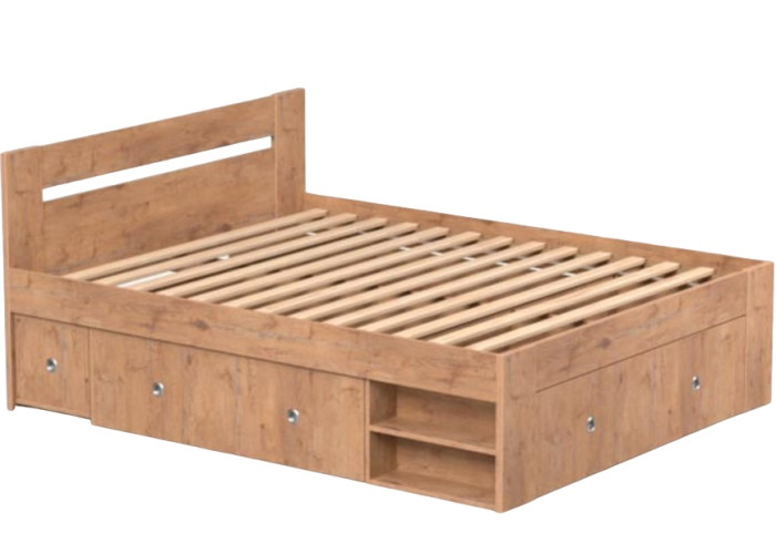 REA LARISA UP 160 dub lancelot, manželská posteľ 160x200 cm s úložným priestorom REA LARISA UP 160 dub lancelot, manželská posteľ 160x200 cm s úložným priestorom