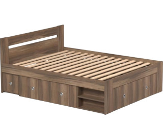 REA LARISA UP 160 orech rockpille, manželská posteľ 160x200 cm s úložným priestorom