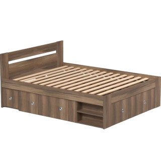REA LARISA UP 160 orech rockpille, manželská posteľ 160x200 cm s úložným priestorom