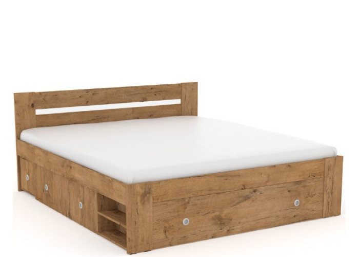 REA LARISA UP 180 dub lancelot, manželská posteľ 180x200 cm s úložným priestorom REA LARISA UP 180 dub lancelot, manželská posteľ 180x200 cm s úložným priestorom