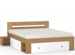 REA LARISA UP 180 buk + farebné čielko, manželská posteľ 180x200 cm s úložným priestorom