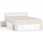 REA LARISA UP 180 navarra + farebné čielko, manželská posteľ 180x200 cm s úložným priestorom