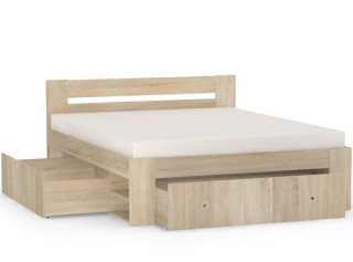REA LARISA UP 180 dub bardolino, manželská posteľ 180x200 cm s úložným priestorom