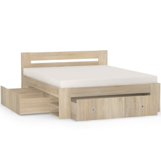 REA LARISA UP 180 dub bardolino, manželská posteľ 180x200 cm s úložným priestorom