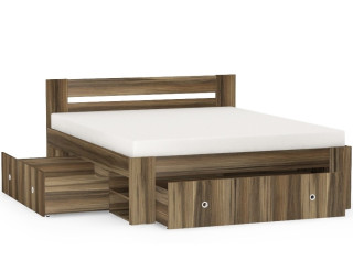 REA LARISA UP 180 orech rockpille, manželská posteľ 180x200 cm s úložným priestorom