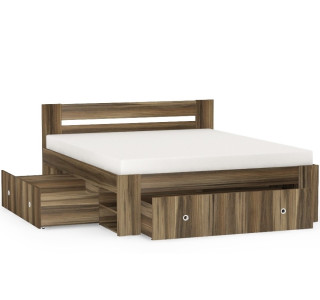 REA LARISA UP 180 orech rockpille, manželská posteľ 180x200 cm s úložným priestorom