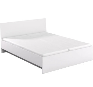 REA OXANA biela, manželská posteľ 160x200 s úložným priestorom