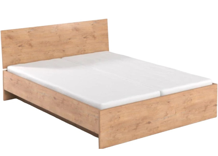 REA OXANA dub lancelot, manželská posteľ 180x200 s úložným priestorom REA OXANA dub lancelot, manželská posteľ 180x200 s úložným priestorom