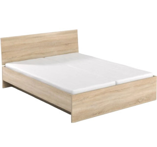 REA OXANA dub bardolino, manželská posteľ 160x200 s úložným priestorom