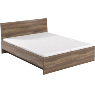 REA OXANA orech rockpille, manželská posteľ 160x200 s úložným priestorom