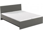 REA OXANA šedý grafit, manželská posteľ 180x200 s úložným priestorom