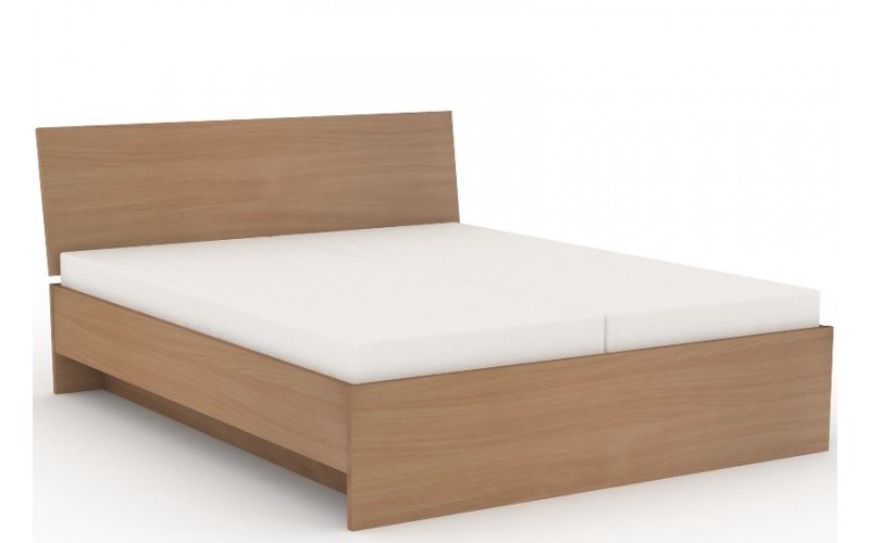 REA OXANA buk, posteľ s úložným priestorom v šírke 160 x 200 cm