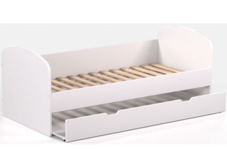 REA ABRA biela, detská posteľ s prístelkou 90x200 cm