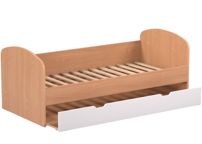 REA ABRA buk + farebné čelo, detská posteľ s prístelkou 90x200 cm REA ABRA buk + farebné čelo, detská posteľ s prístelkou 90x200 cm