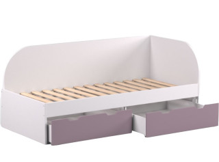 REA GARY 90P biela, jednolôžková posteľ 90x200 cm s úložným priestorom pravá