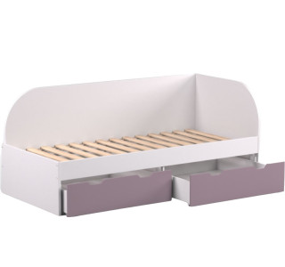 REA GARY 90P biela, jednolôžková posteľ 90x200 cm s úložným priestorom pravá