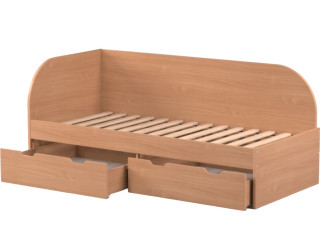 REA GARY 90L buk, jednolôžková posteľ 90x200 cm s úložným priestorom ľavá