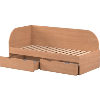 REA GARY 90L buk, jednolôžková posteľ 90x200 cm s úložným priestorom ľavá