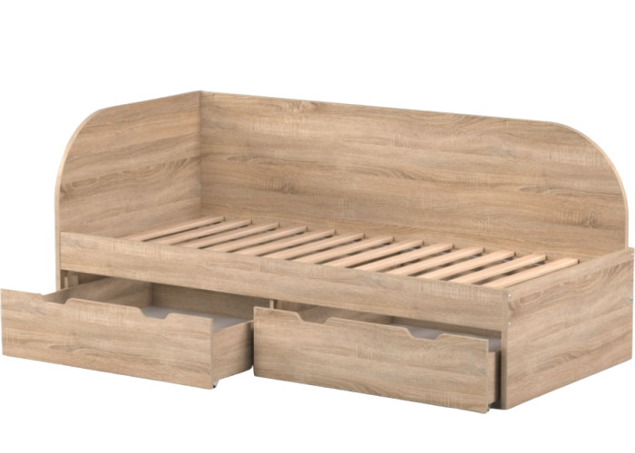 REA GARY 90L dub bardolino - ľavá jednolôžková posteľ 90x200 cm s úložným priestorom REA GARY 90L dub bardolino - ľavá jednolôžková posteľ 90x200 cm s úložným priestorom